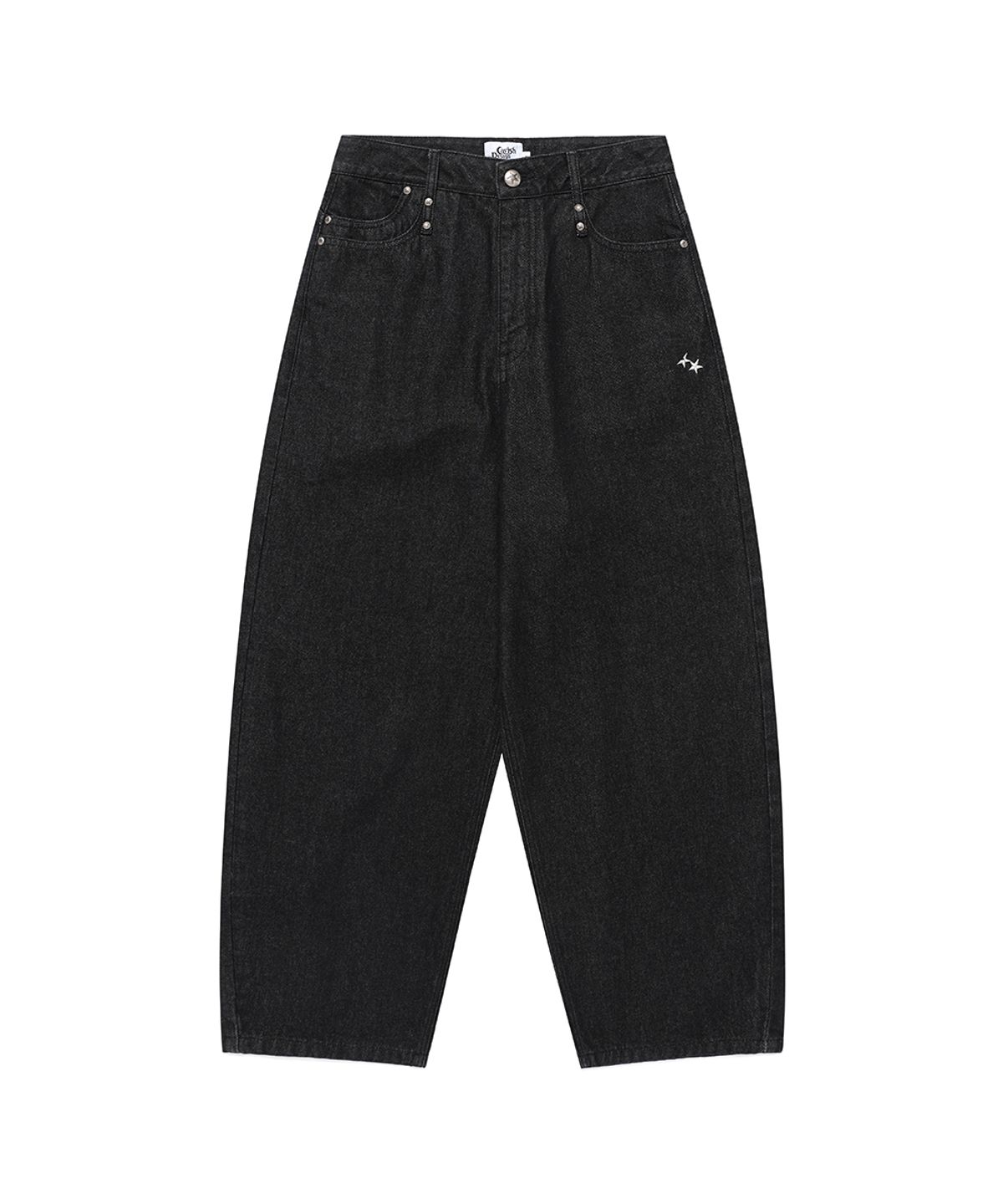 카비시(CAVISH) W MILKY WAY DENIM PANTS BLACK(CV2FFFD111A)