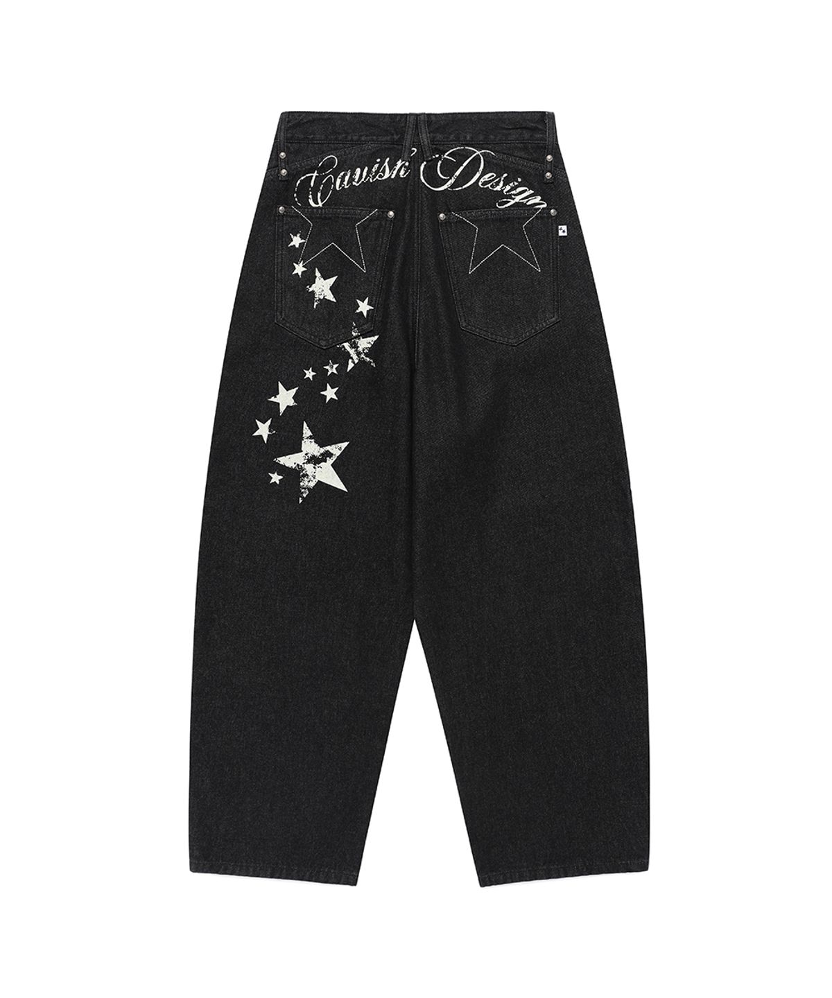 카비시(CAVISH) W MILKY WAY DENIM PANTS BLACK(CV2FFFD111A)