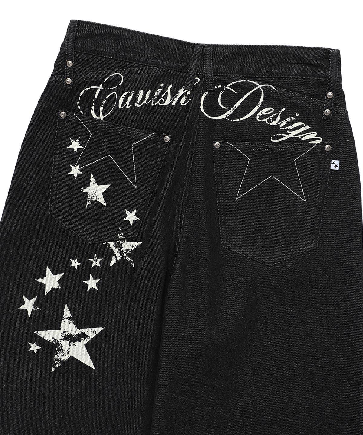 카비시(CAVISH) W MILKY WAY DENIM PANTS BLACK(CV2FFFD111A)
