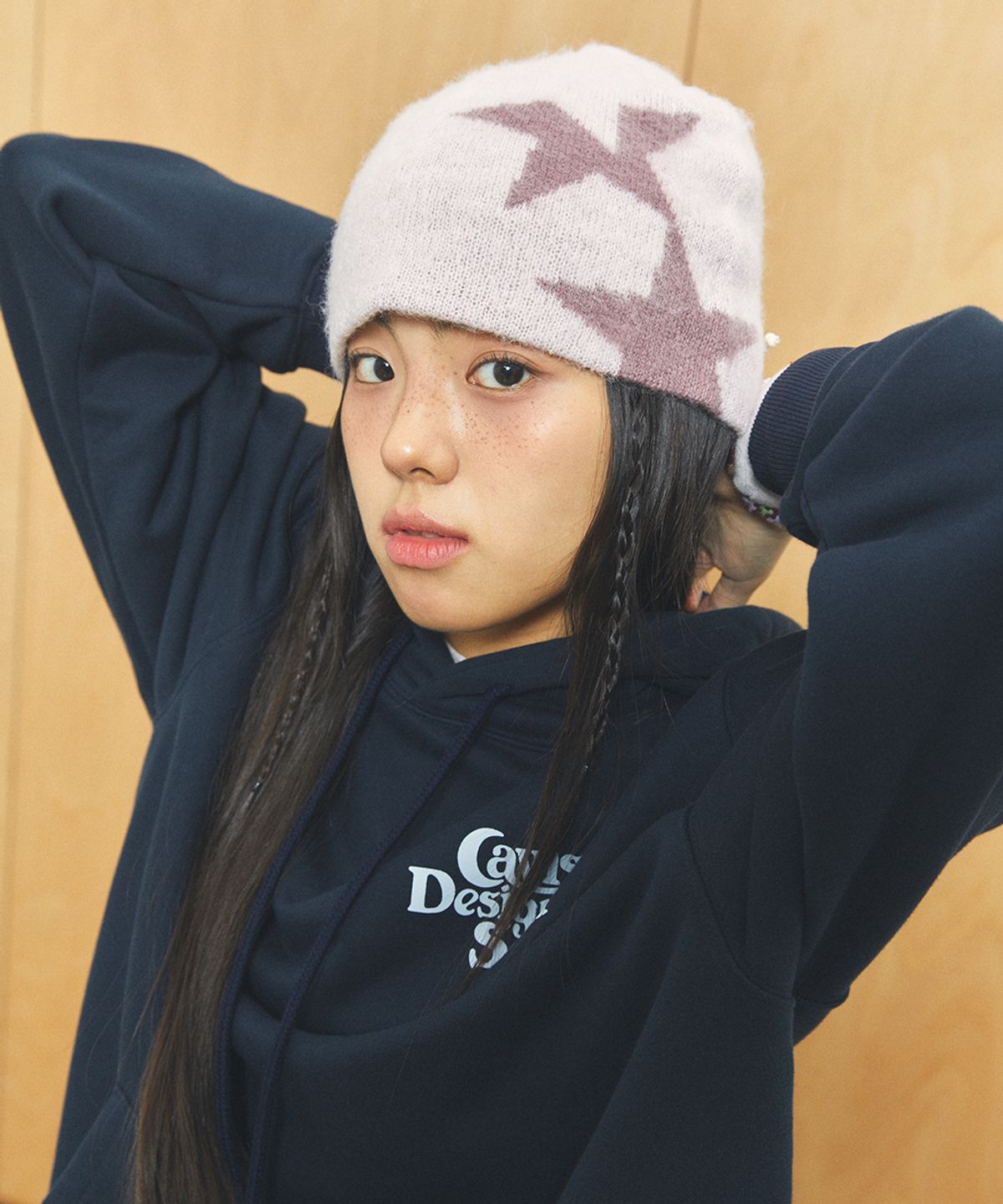 카비시(CAVISH) TWIN STAR BEANIE PINK(CV2FFUAB31A)
