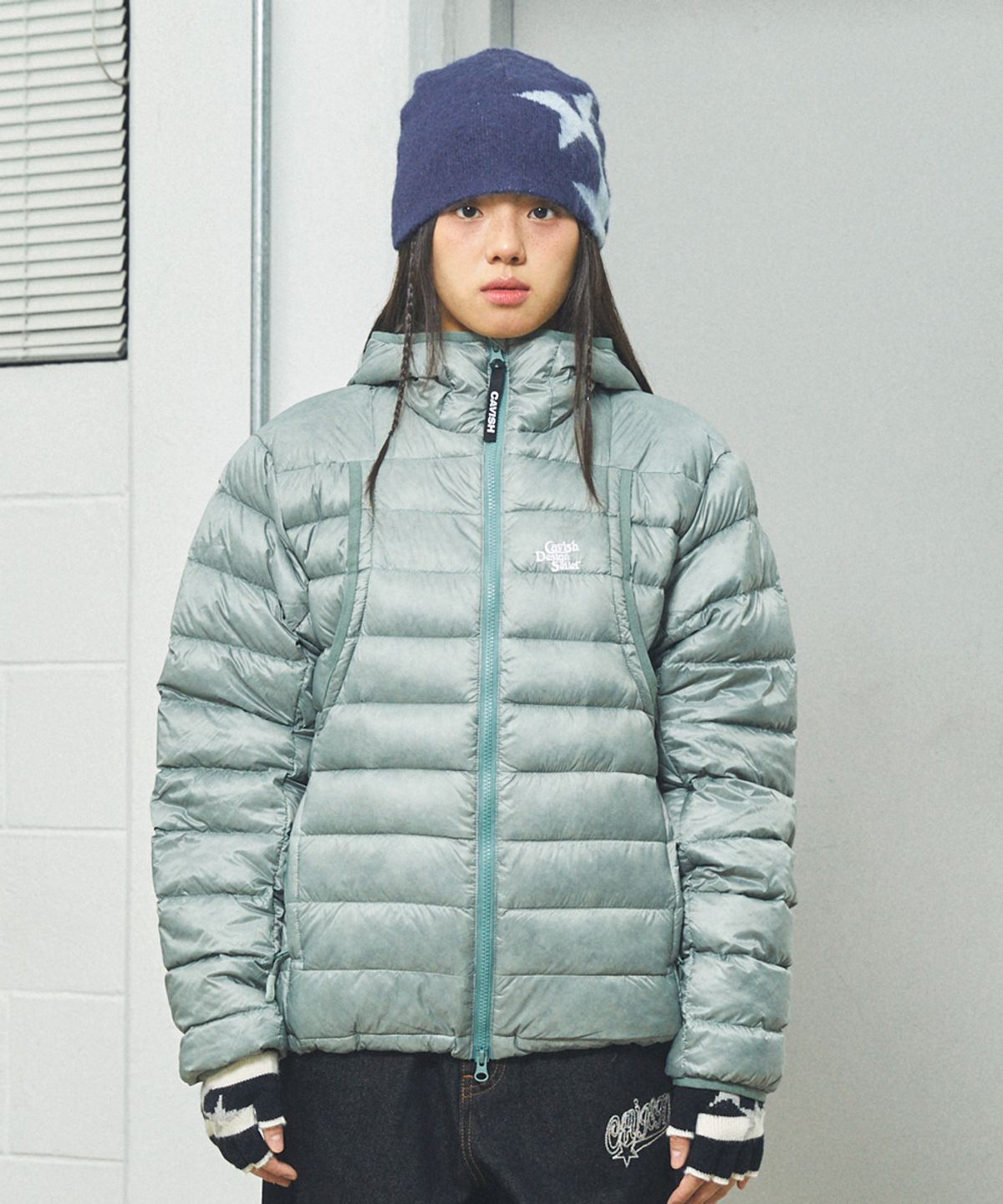 카비시(CAVISH) TWIN STAR BEANIE NAVY(CV2FFUAB31A)