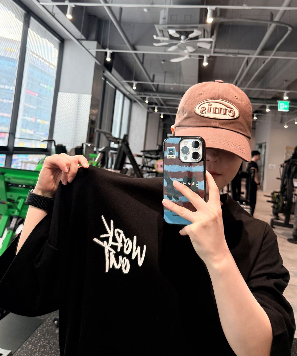 코리아몬스터(KOREAMONSTER) KM08 WORKOUT 오버핏 반팔티 블랙