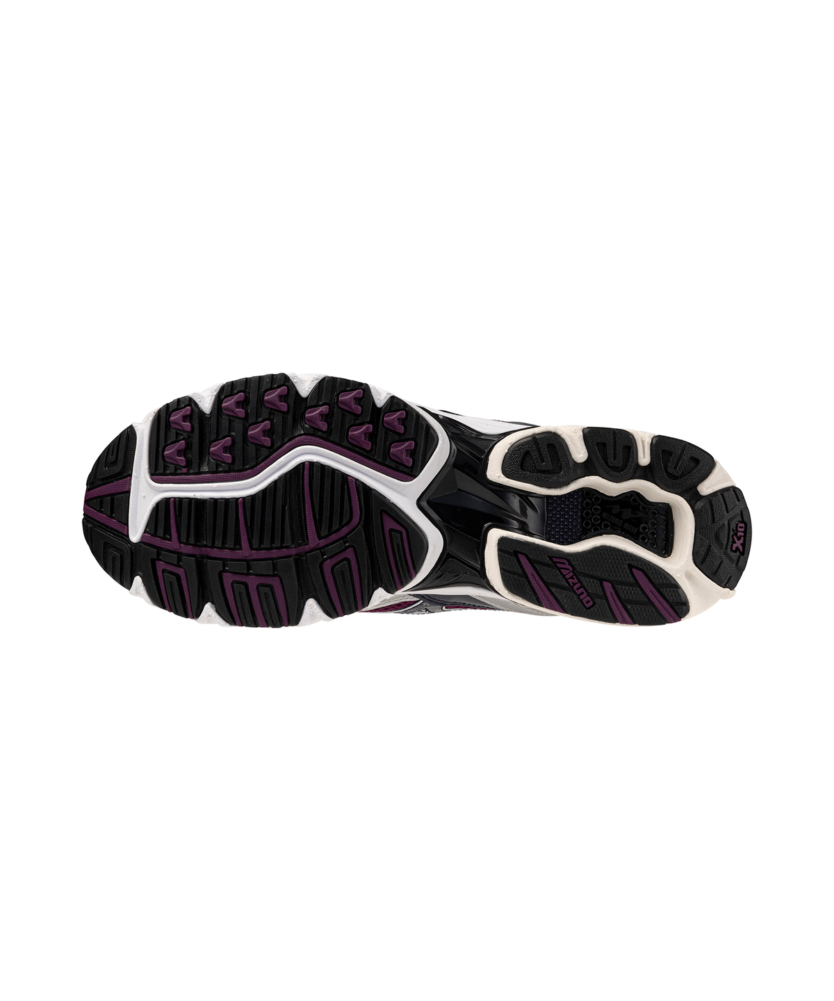 미즈노(MIZUNO) (공용) 웨이브 라이더 10 - 화이트:바리톤 블루:다크 퍼플 / D1GA210414