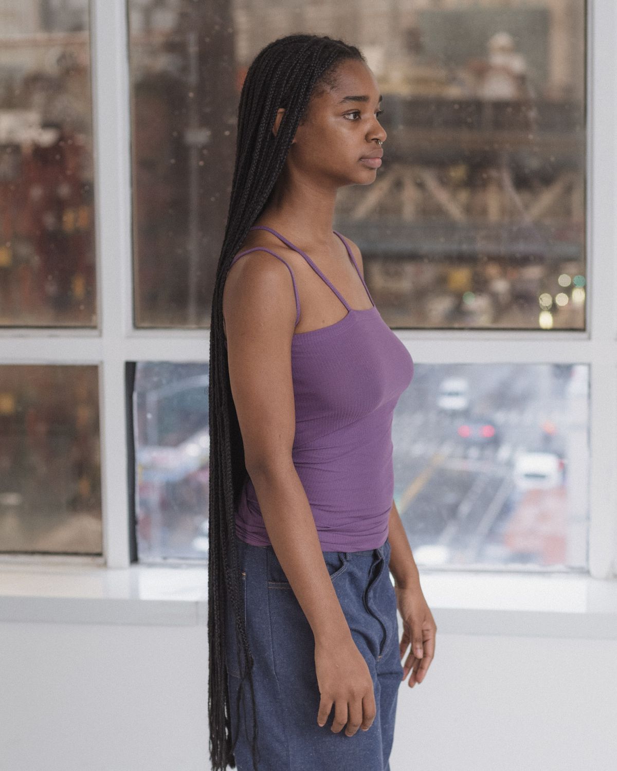 베이스레인지(BASERANGE) NIDA TANK (FINE COTTON RIB)