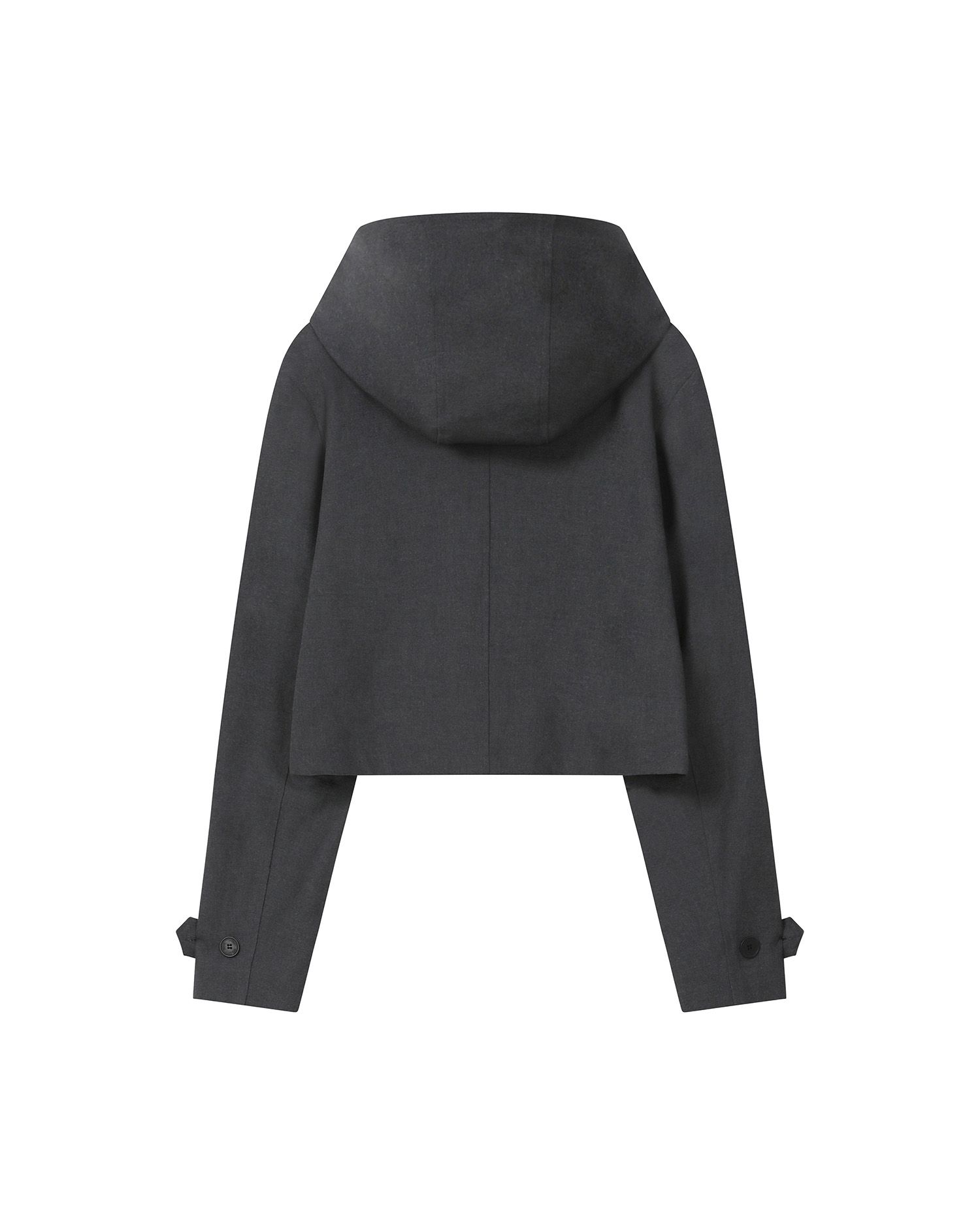 MUSINSA公式 | MISEKI SEOUL Cowl neck button Jacket CHARCOAL