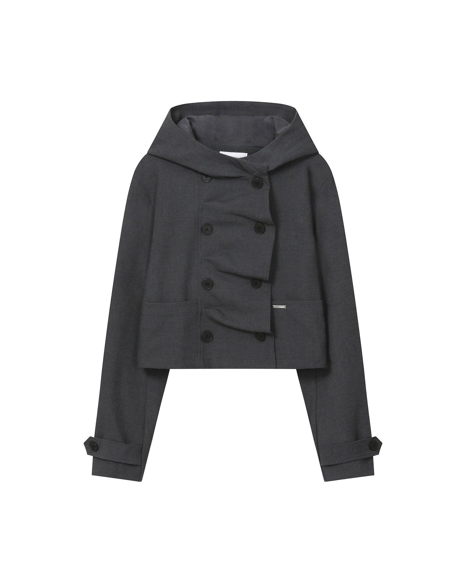 ジャケット・アウター miseki seoul Cowl neck button Jacket MUSINSA公式 | MISEKI SEOUL Cowl neck button Jacket CHARCOAL