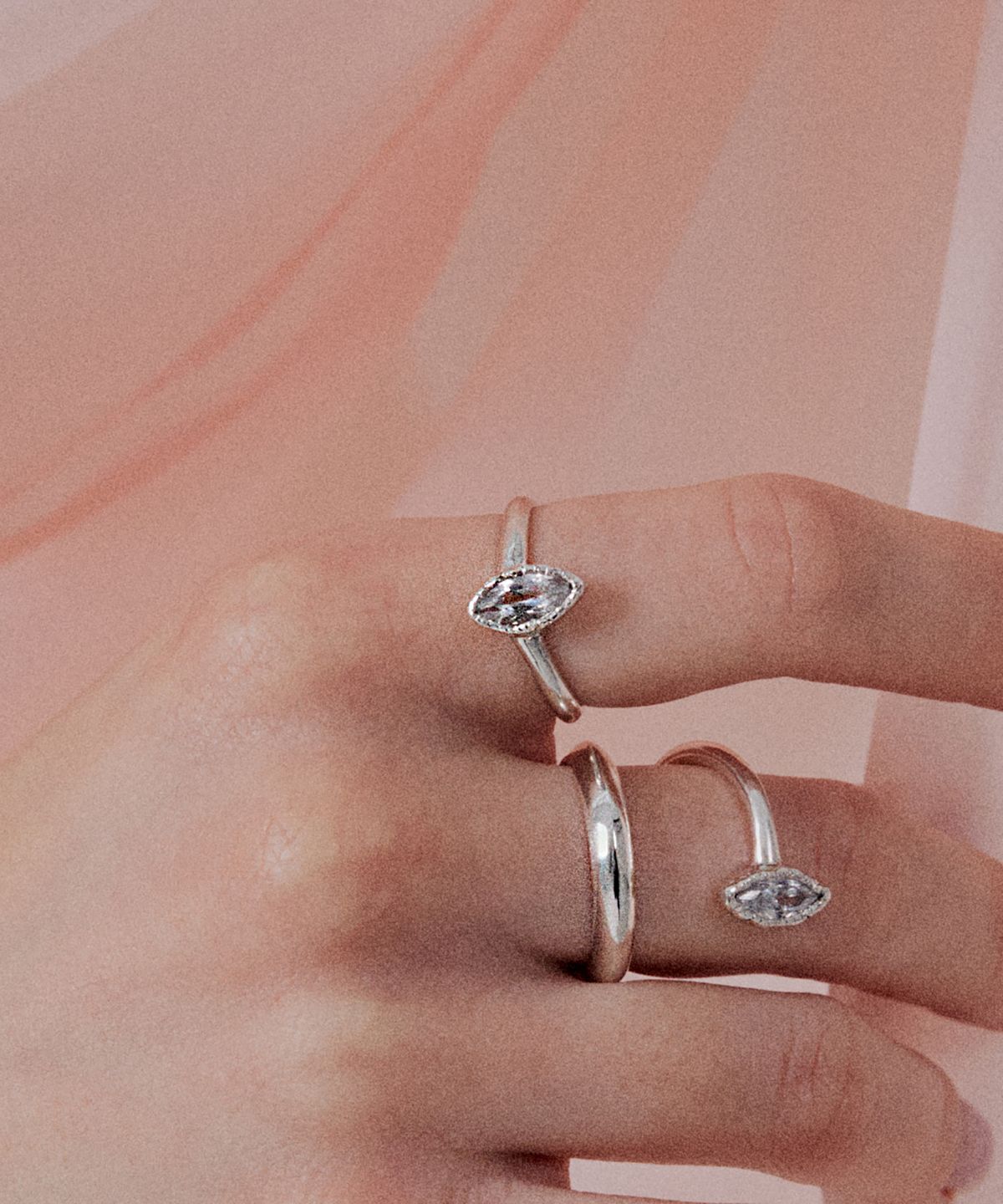 뷰린(BURIN) 유영 Single wave Ring