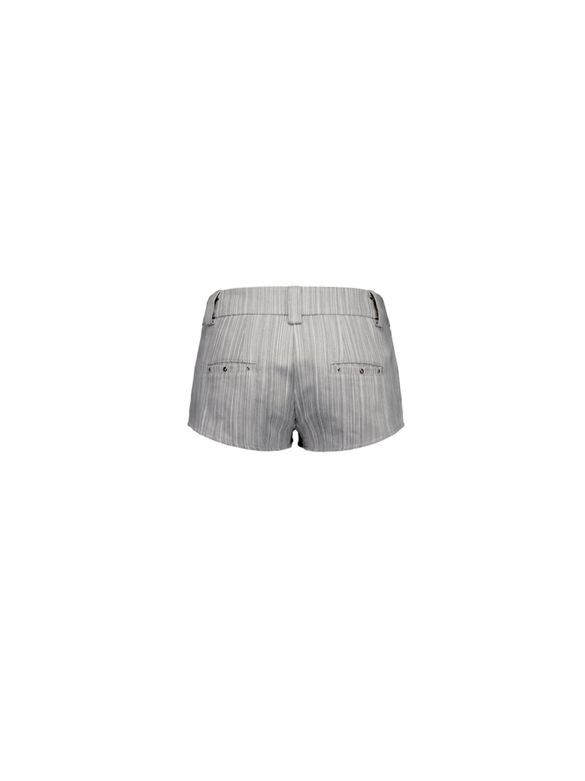 셋업이엑스이(SETUP-EXE) STRIPED STUDDED SHORT PANTS / GRAY