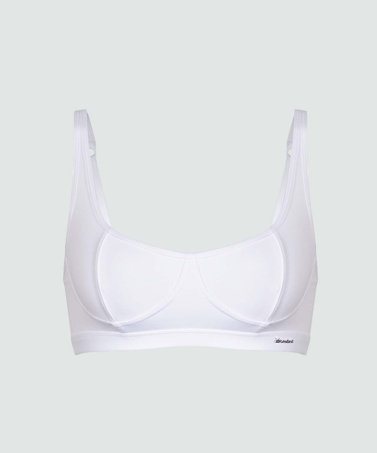 도로시와(DOROSIWA) Minimal Garments Cotton Cut Line Bralette (Wireless)_2colors