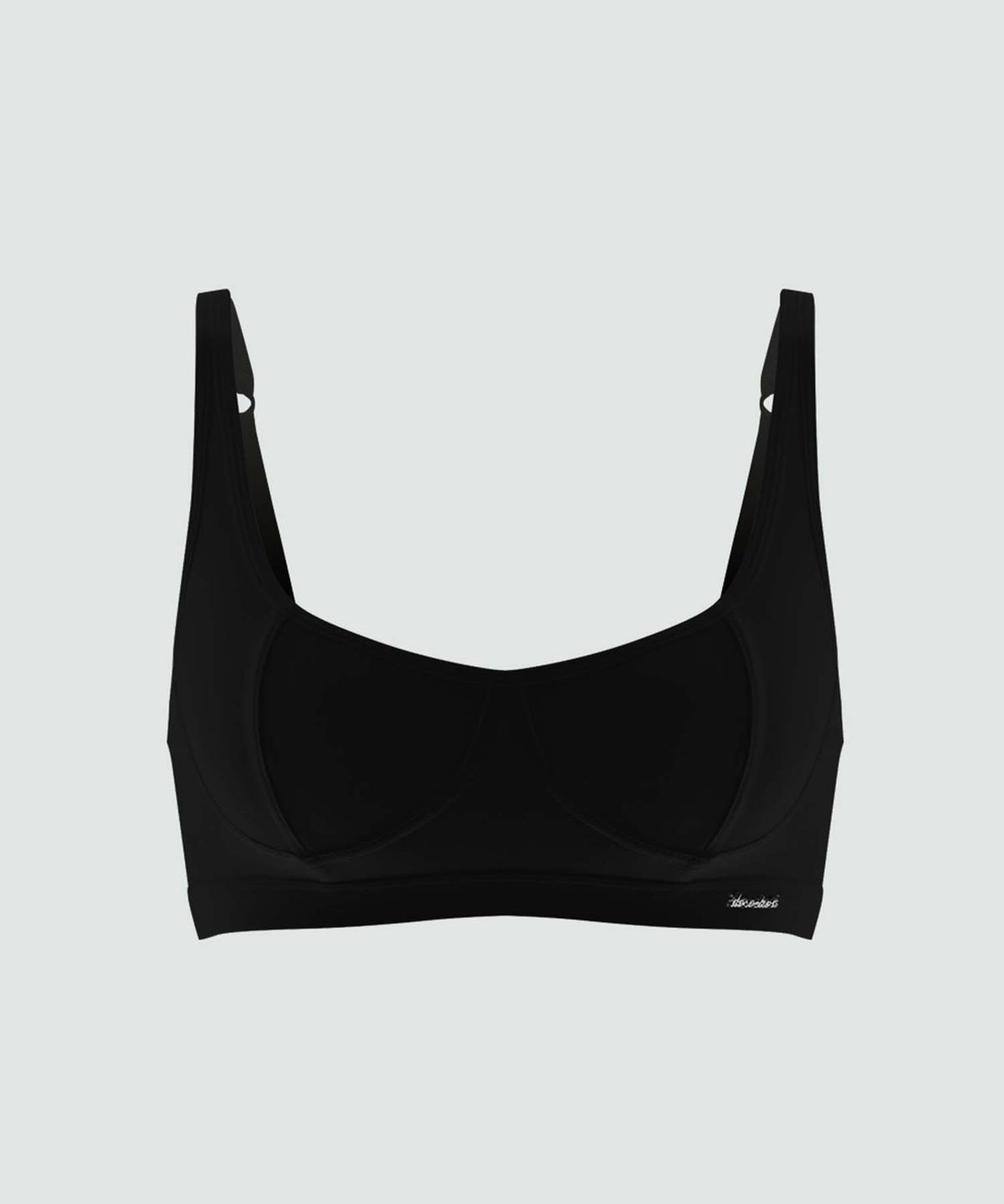 도로시와(DOROSIWA) Minimal Garments Cotton Cut Line Bralette (Wireless)_2colors