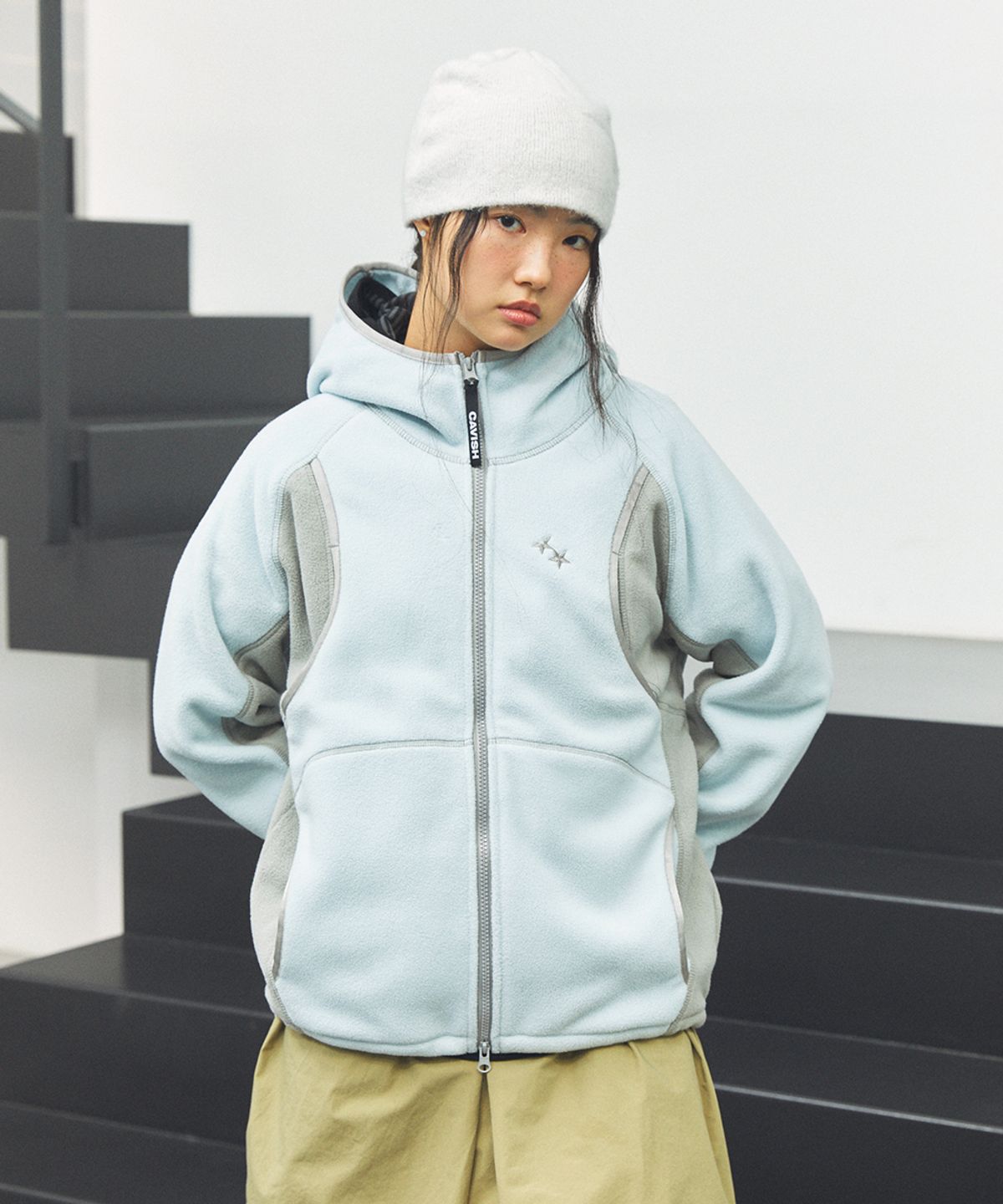카비시(CAVISH) 4-POCKET FLEECE JACKET BLUE(CV2FFFB960A)