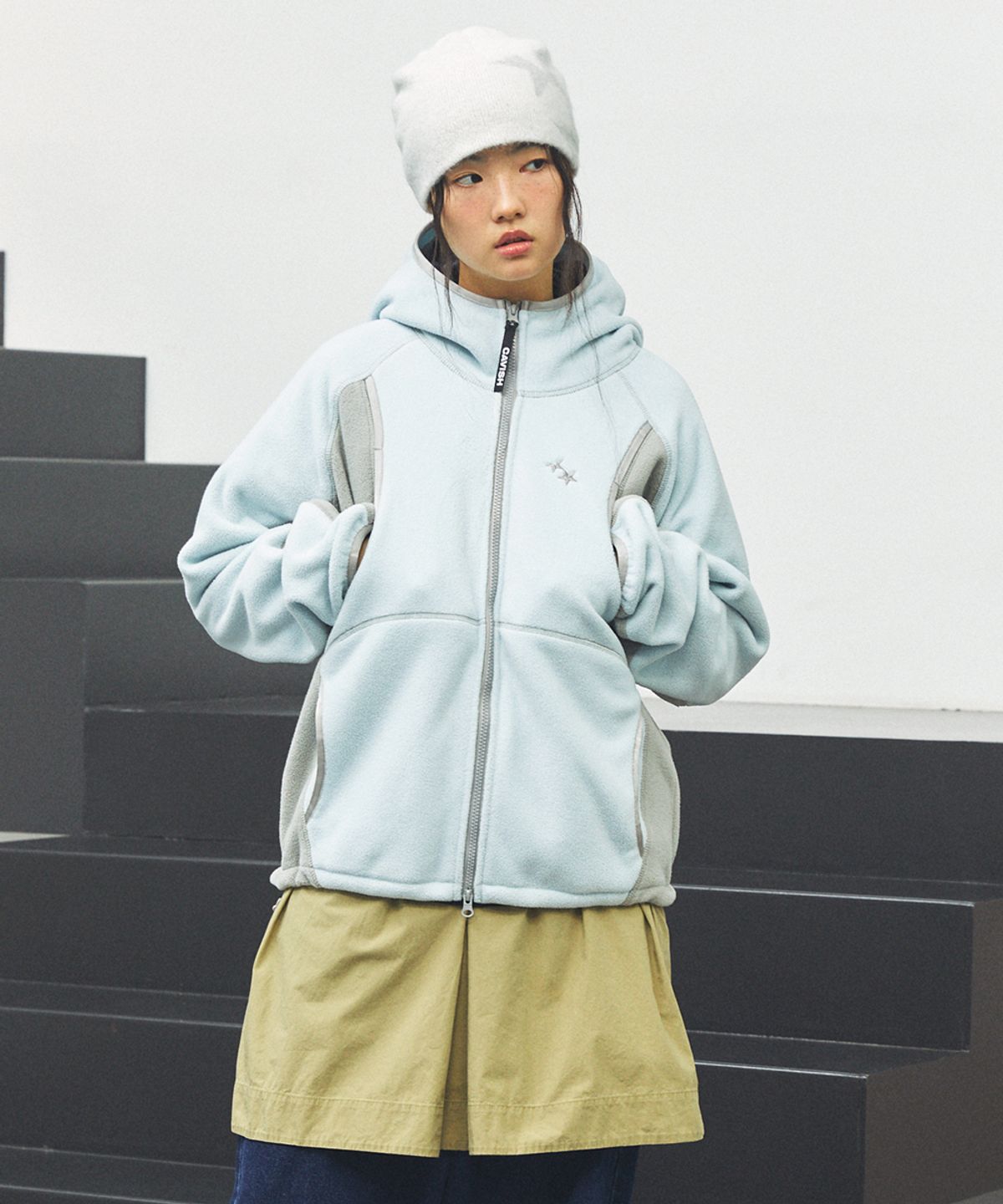카비시(CAVISH) 4-POCKET FLEECE JACKET BLUE(CV2FFFB960A)