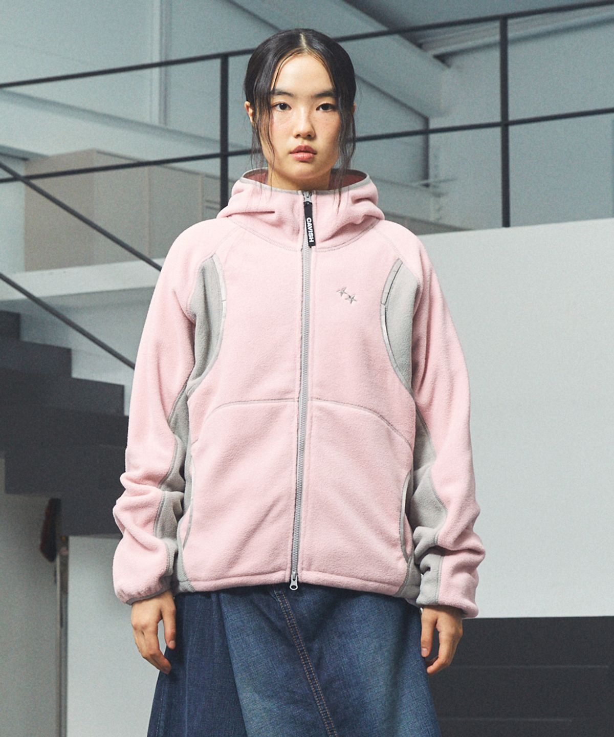 카비시(CAVISH) 4-POCKET FLEECE JACKET PINK(CV2FFFB960A)