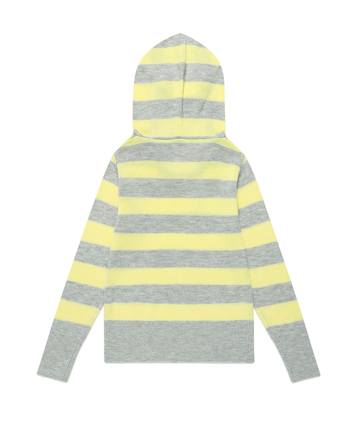 카비시(CAVISH) W U NECK STRIPED STAR KNIT HOODIE YELLOW(CV2FFFK601A)