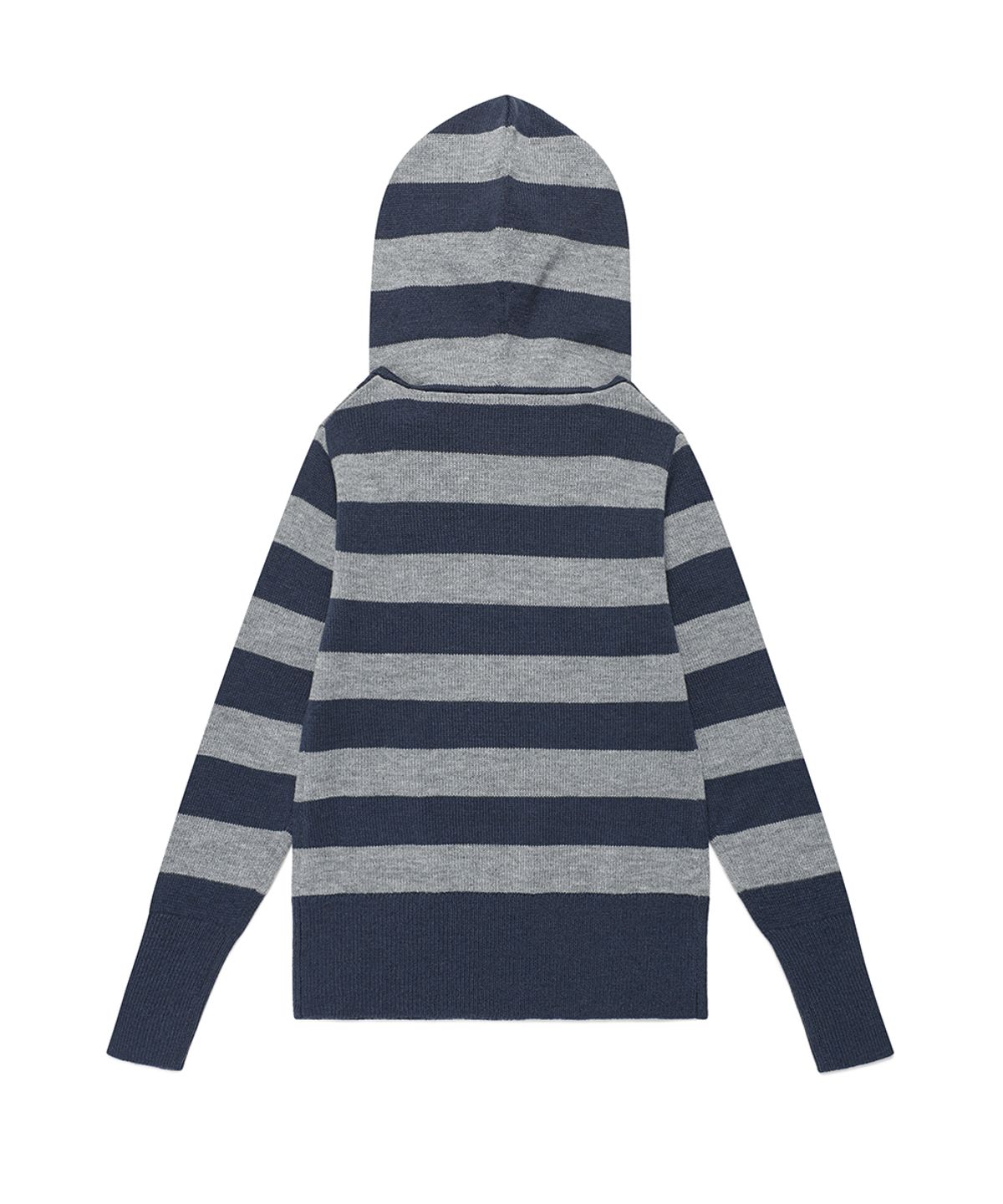카비시(CAVISH) W U NECK STRIPED STAR KNIT HOODIE NAVY(CV2FFFK601A)