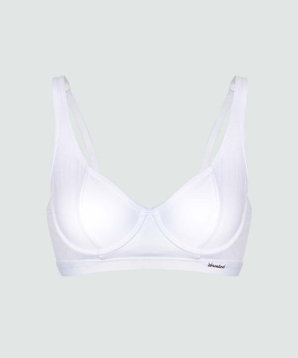 도로시와(DOROSIWA) Minimal Garments Cotton Cut Line Bra (Underwire)_2colors