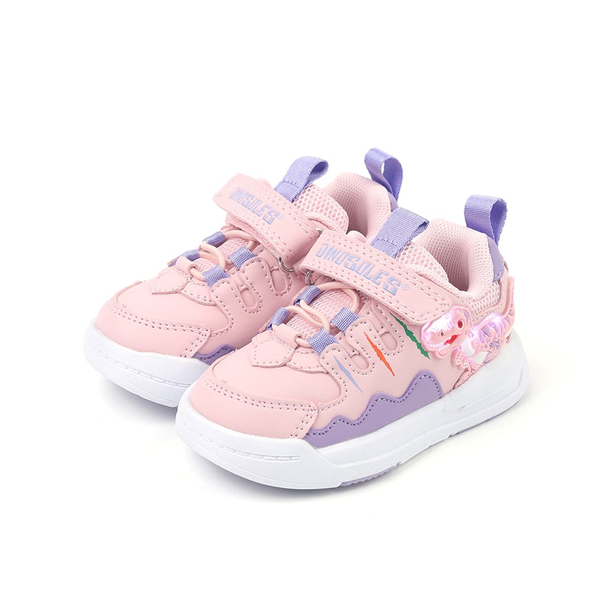 다이노솔즈(DINOSOLES) 크레이지 티렉스 토들러 핑크