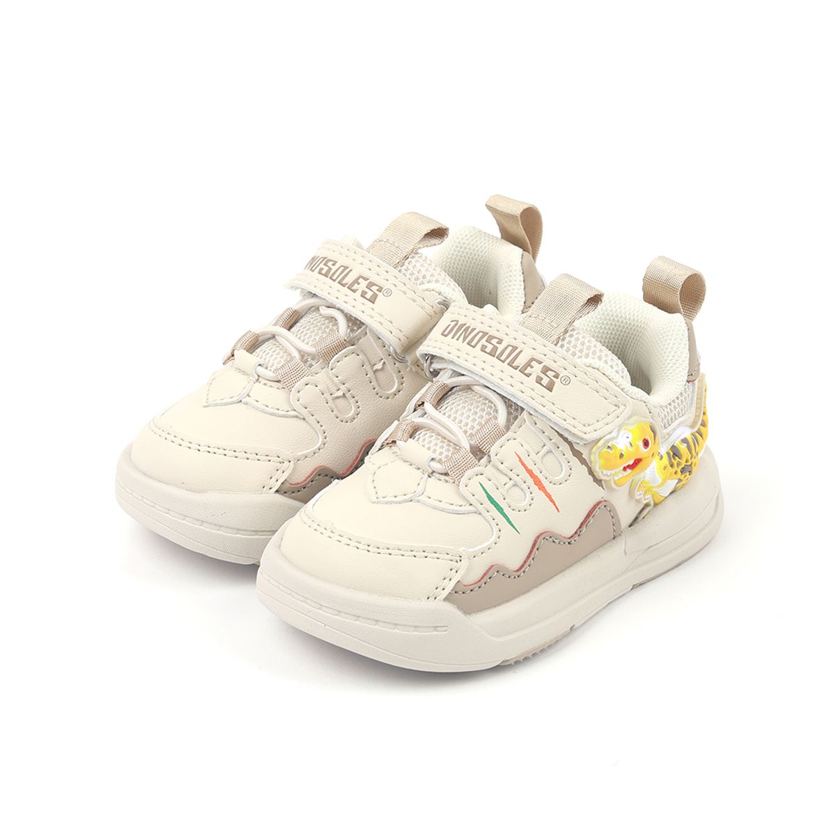 다이노솔즈(DINOSOLES) 크레이지 티렉스 토들러 베이지