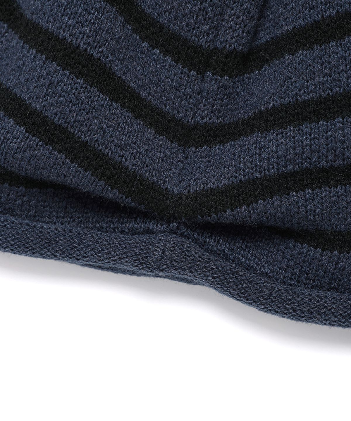 카비시(CAVISH) SKULL CAT STRIPED BEANIE NAVY(CV2FFUAB32A)