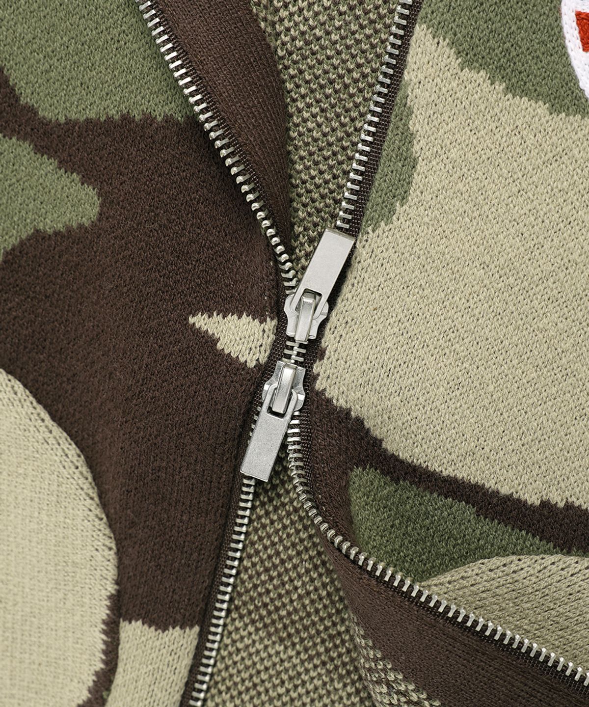 카비시(CAVISH) W UNION JACK KNIT ZIP UP HOODIE CAMO(CV2FFFK681A)