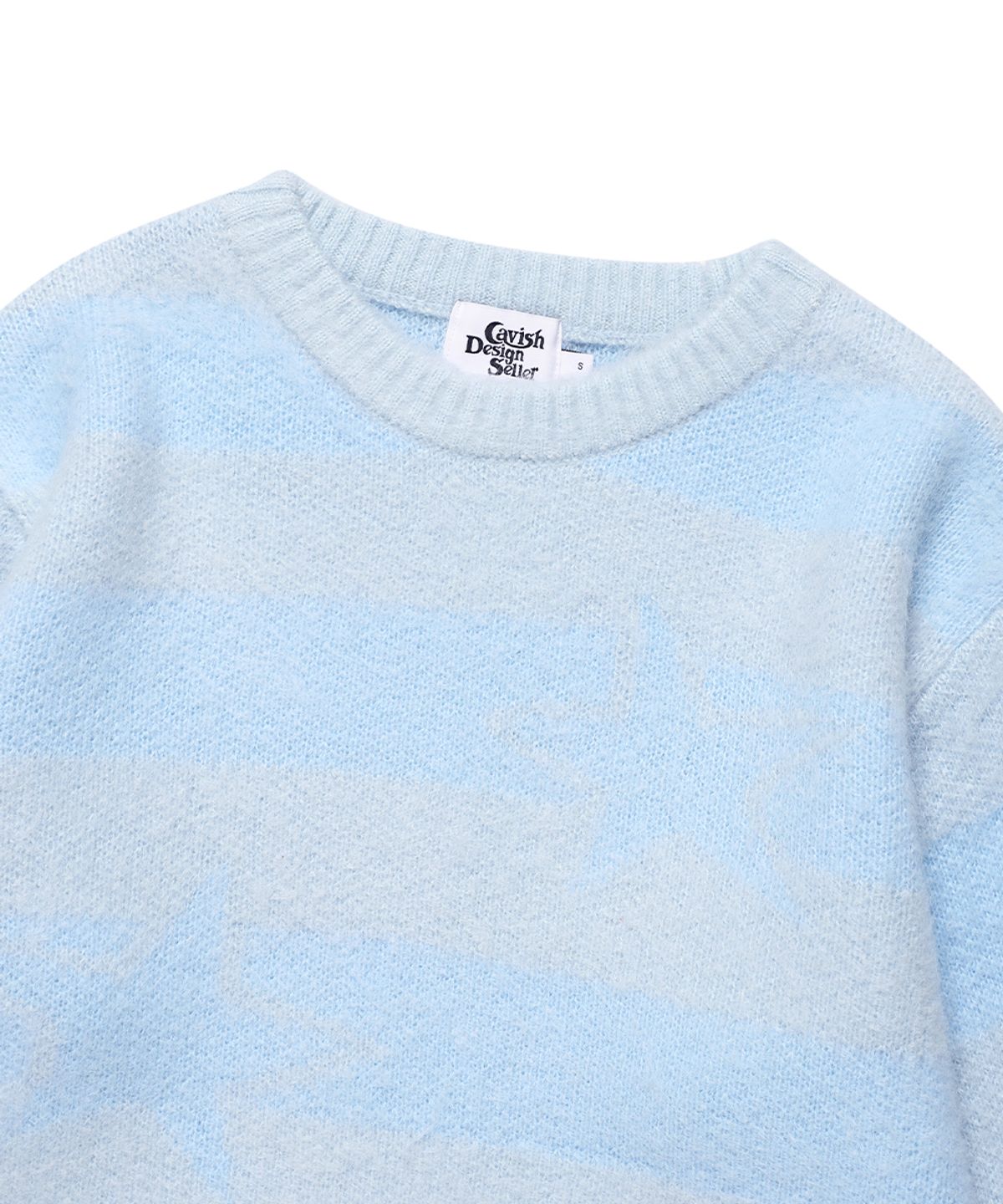 카비시(CAVISH) BRUSHED STAR KNIT SWEATER BLUE(CV2FFUK600A)