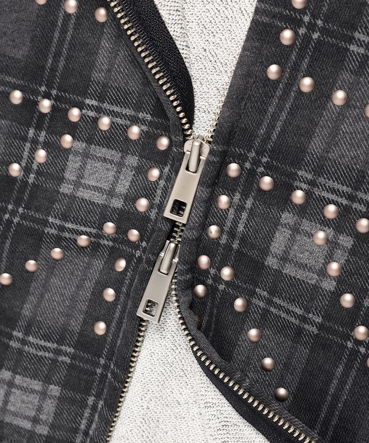 카비시(CAVISH) STUD UNION JACK ZIP UP HOODIE BLACK(CV2FFUM480A)
