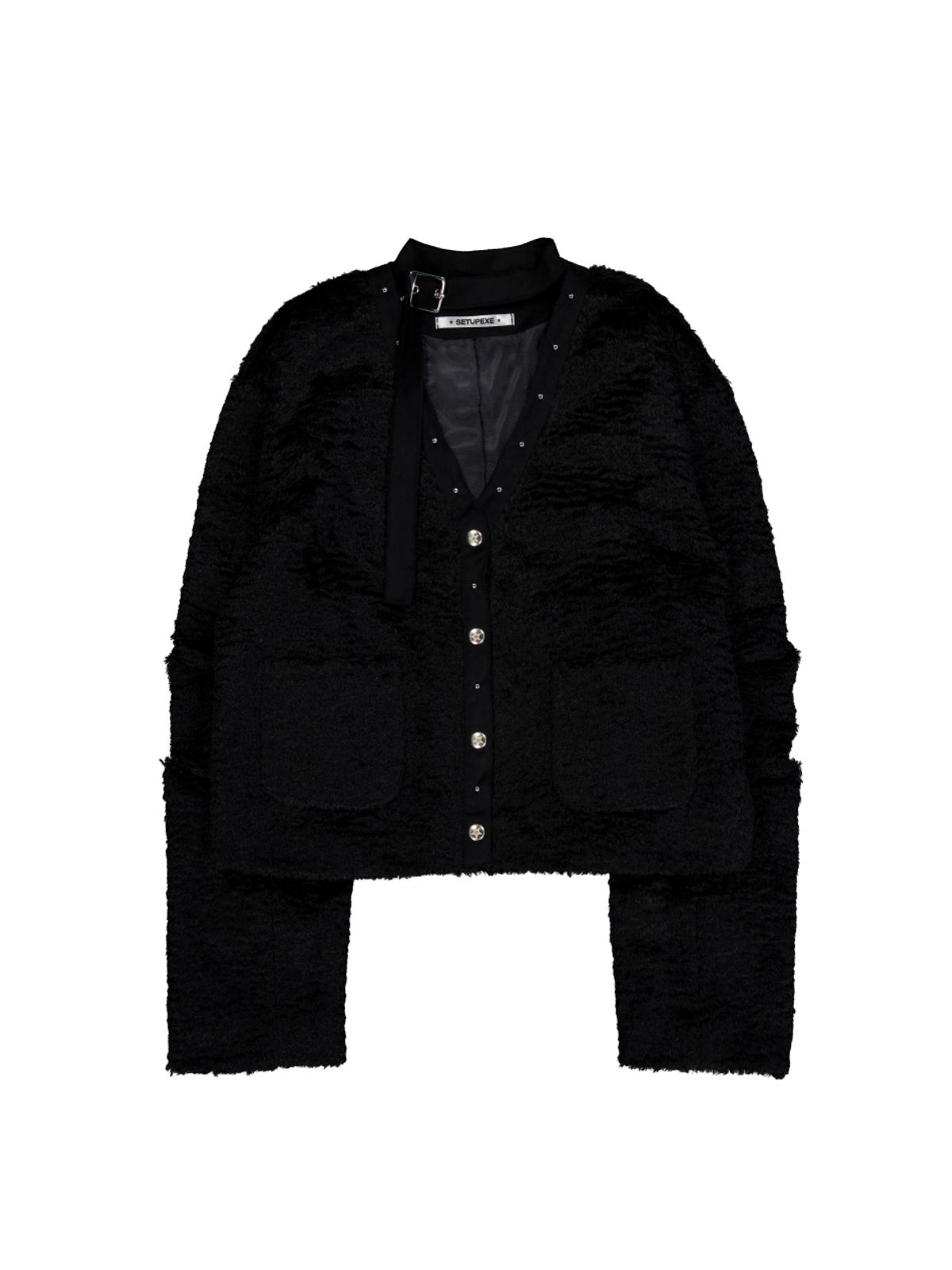 셋업이엑스이(SETUP-EXE) SHORT CHOKER JACKET / BLACK