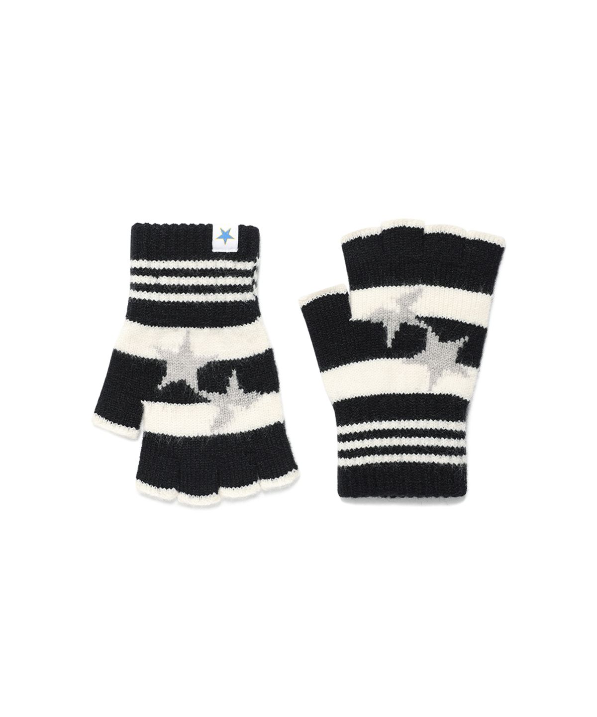 카비시(CAVISH) TWIN STAR FINGERLESS GLOVES BLACK(CV2FFUAB60A)
