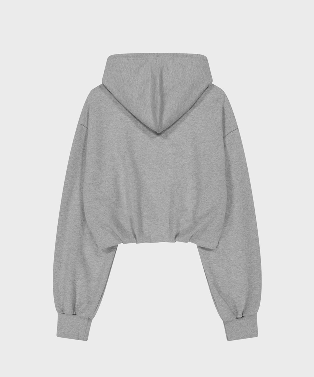 포르테나(PORTERNA) TUCK BALLOON SWEAT HOODIE-MELANGE GRAY