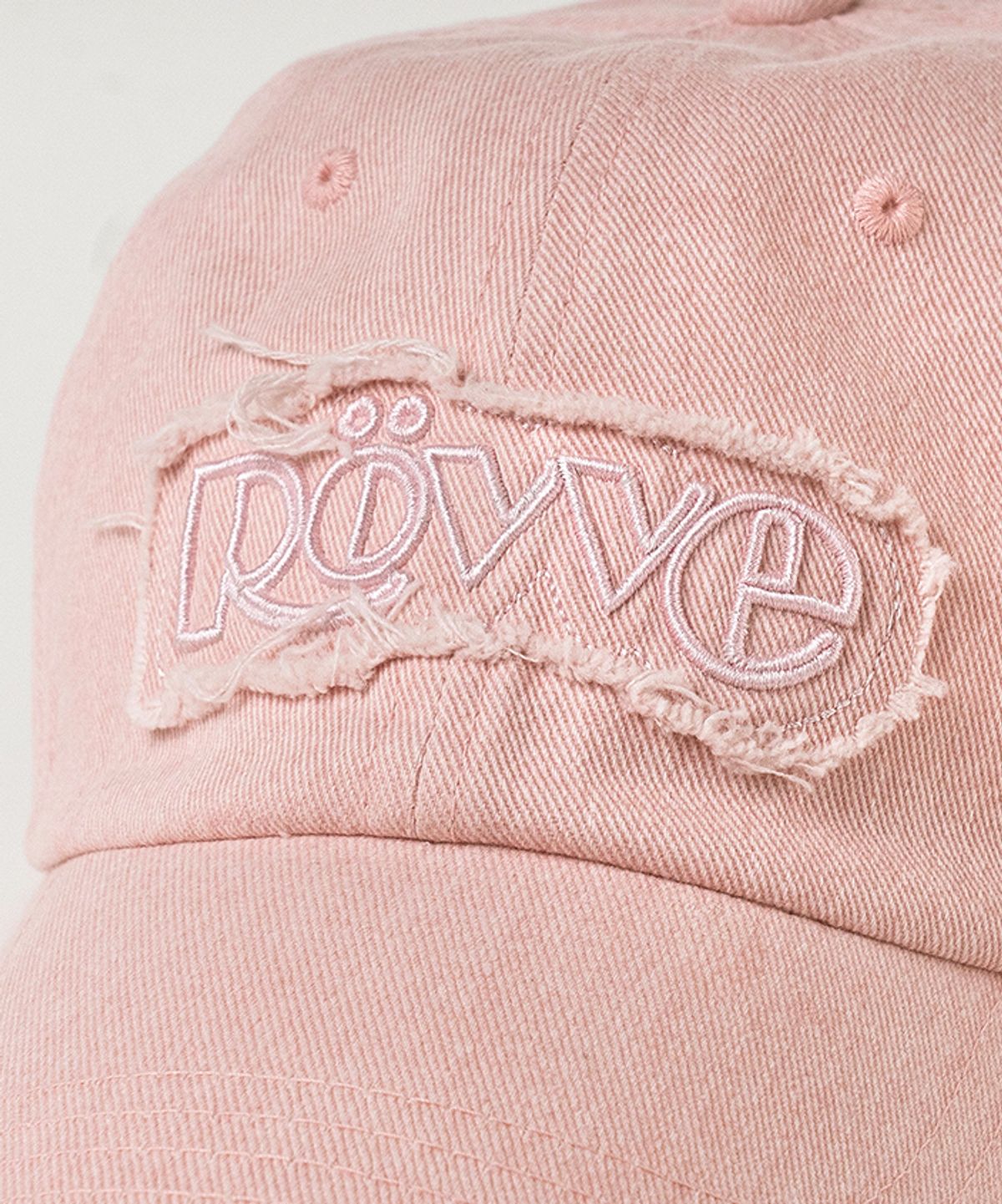뢰브(ROVVE) Vintage Logo Cap (Pink)