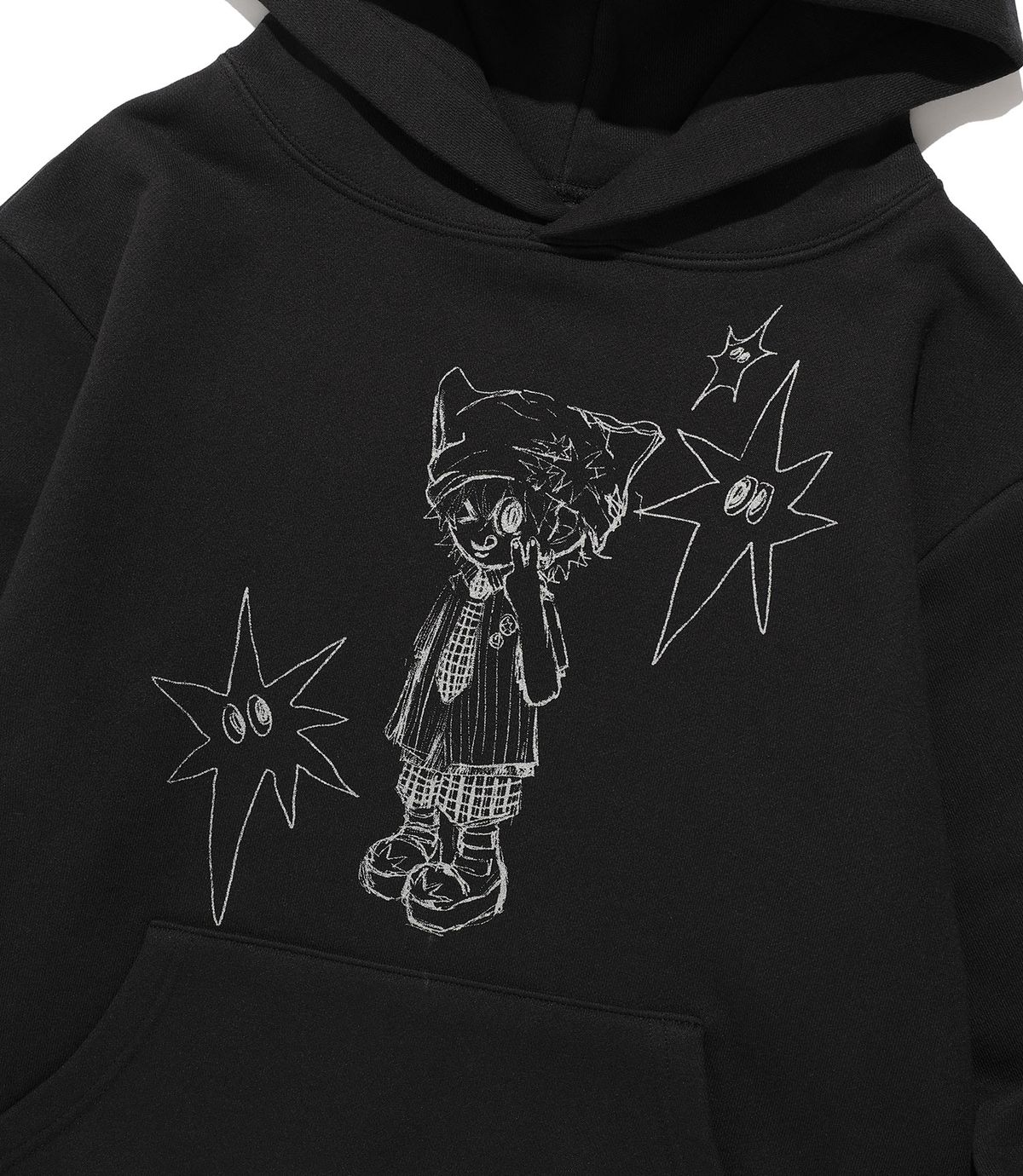 나이스고스트클럽(NICEGHOSTCLUB) NGC BOY HOODIE_BLACK(NG2FFUM402A)