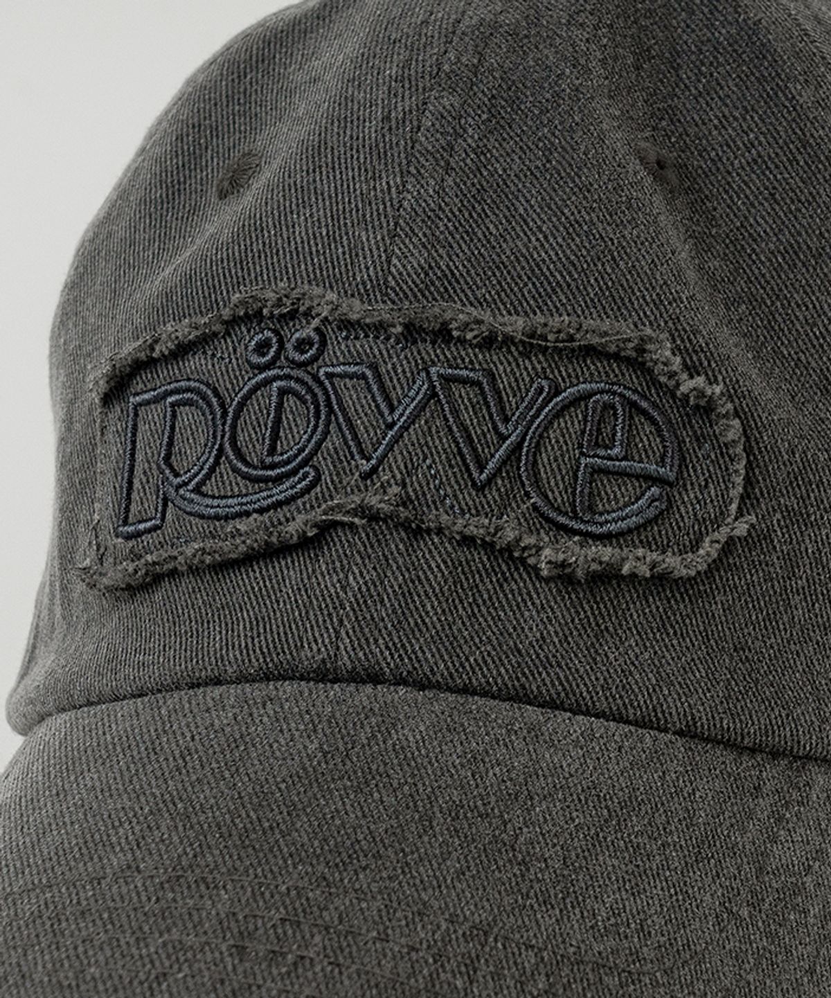 뢰브(ROVVE) Vintage Logo Cap (Gray)