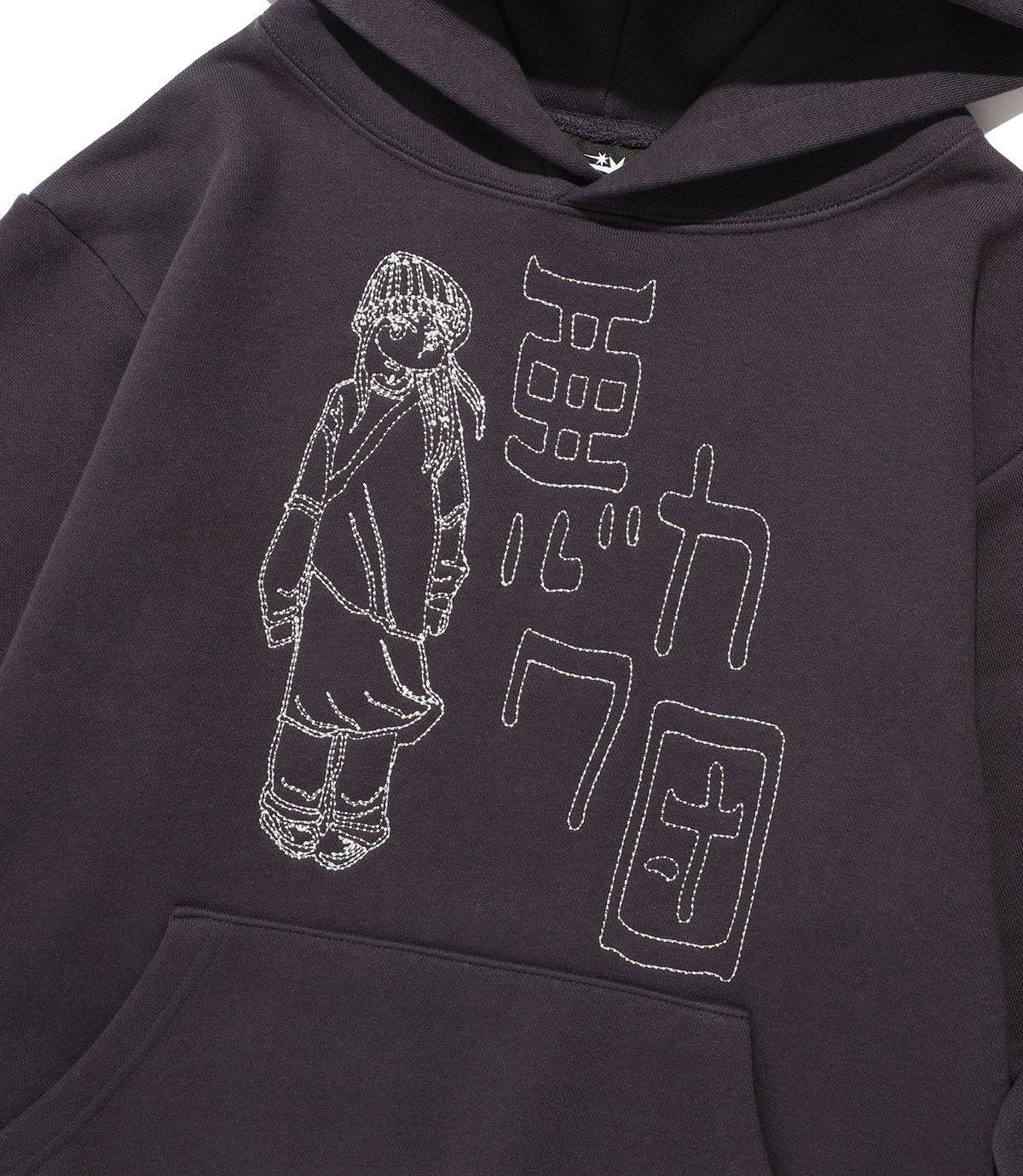 나이스고스트클럽(NICEGHOSTCLUB) WARUKAWADAN HOODIE_DARK PURPLE(NG2FFUM403A)