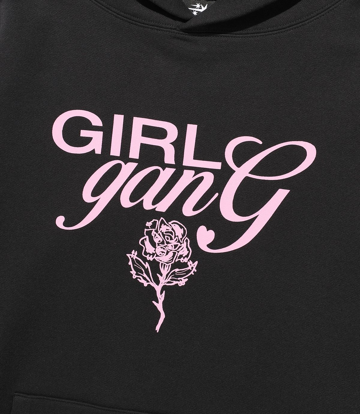 나이스고스트클럽(NICEGHOSTCLUB) LAYERED DRESS GIRL GANG HOODIE_BLACK(NG2FFUM404A)
