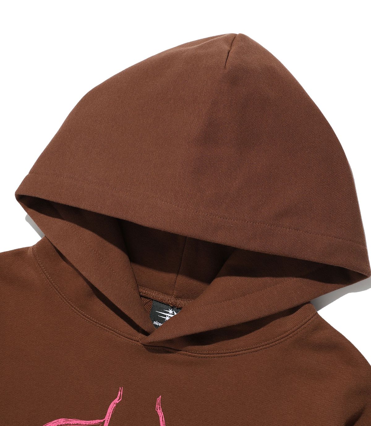 나이스고스트클럽(NICEGHOSTCLUB) DARK ANGELS HOODIE_BROWN(NG2FFUM406A)