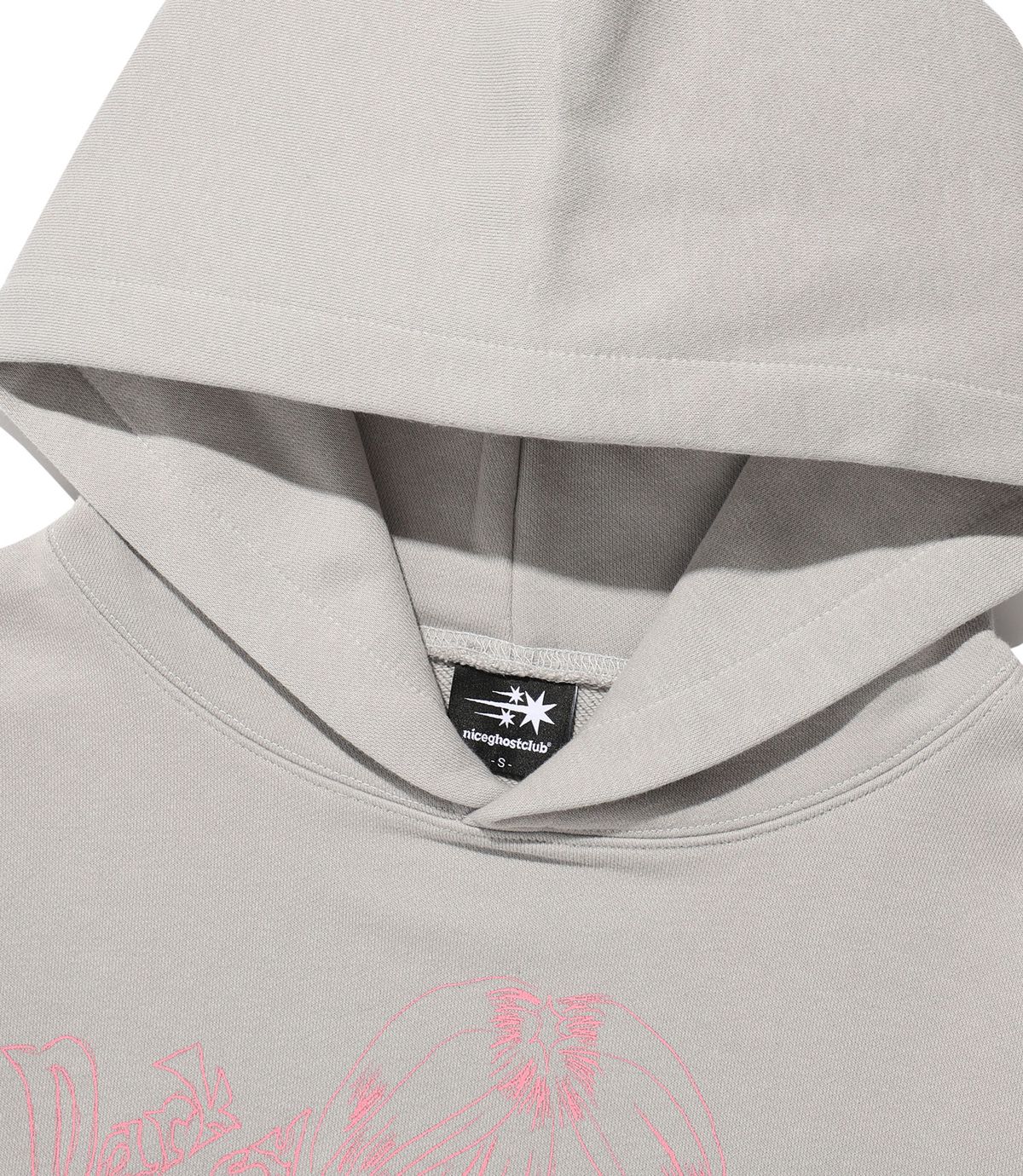 나이스고스트클럽(NICEGHOSTCLUB) DARK FANTASY GIRL HOODIE_GREY(NG2FFUM407A)