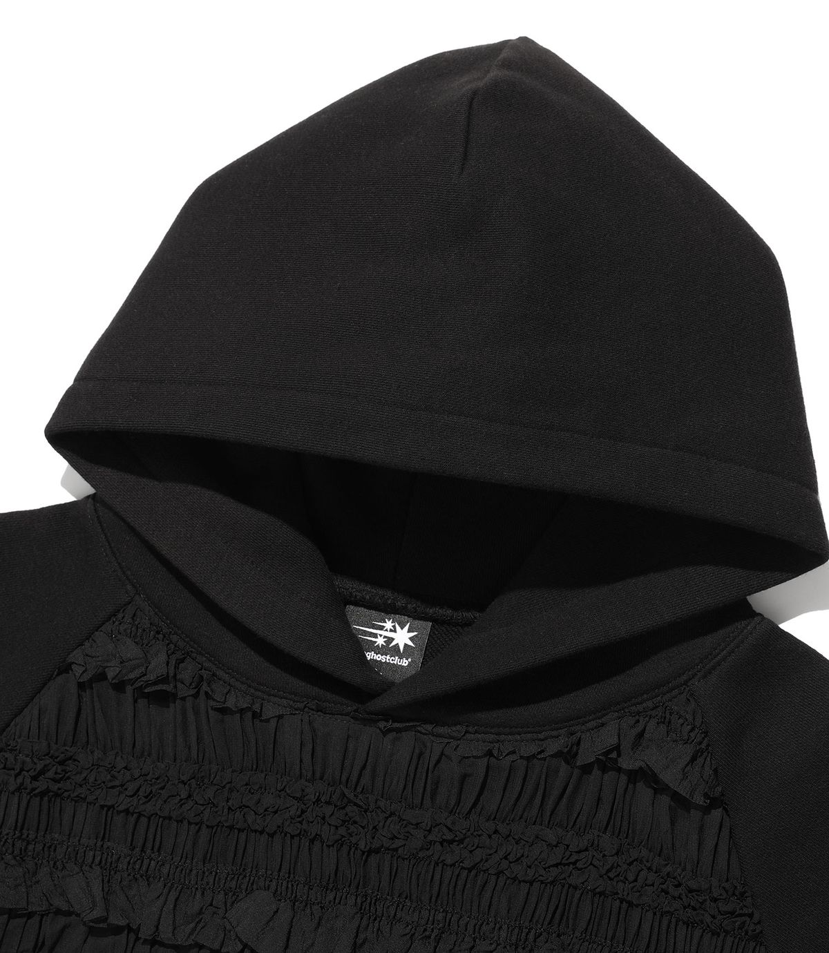 나이스고스트클럽(NICEGHOSTCLUB) PARTY MESH HOODIE_BLACK(NG2FFUM408A)