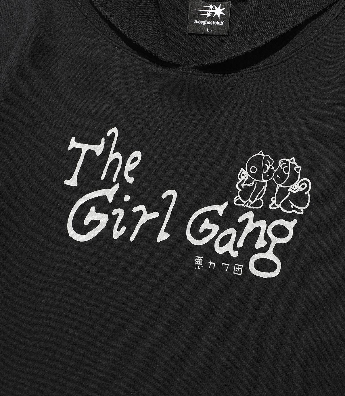 나이스고스트클럽(NICEGHOSTCLUB) THE GIRL GANG DRESS HOODIE_BLACK(NG2FFUM409A)