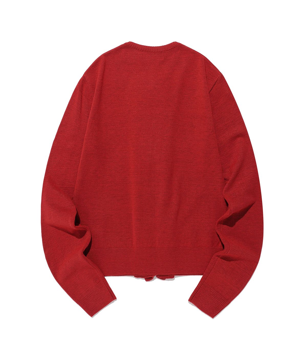 나이스고스트클럽(NICEGHOSTCLUB) FRILL KNIT CARDIGAN_RED(NG2FFFK682A)