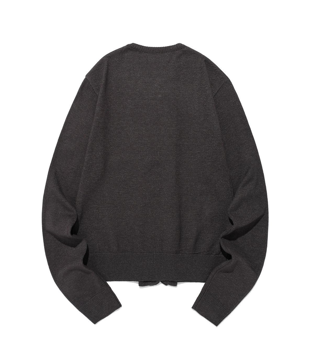 나이스고스트클럽(NICEGHOSTCLUB) FRILL KNIT CARDIGAN_CHARCOAL(NG2FFFK682A)