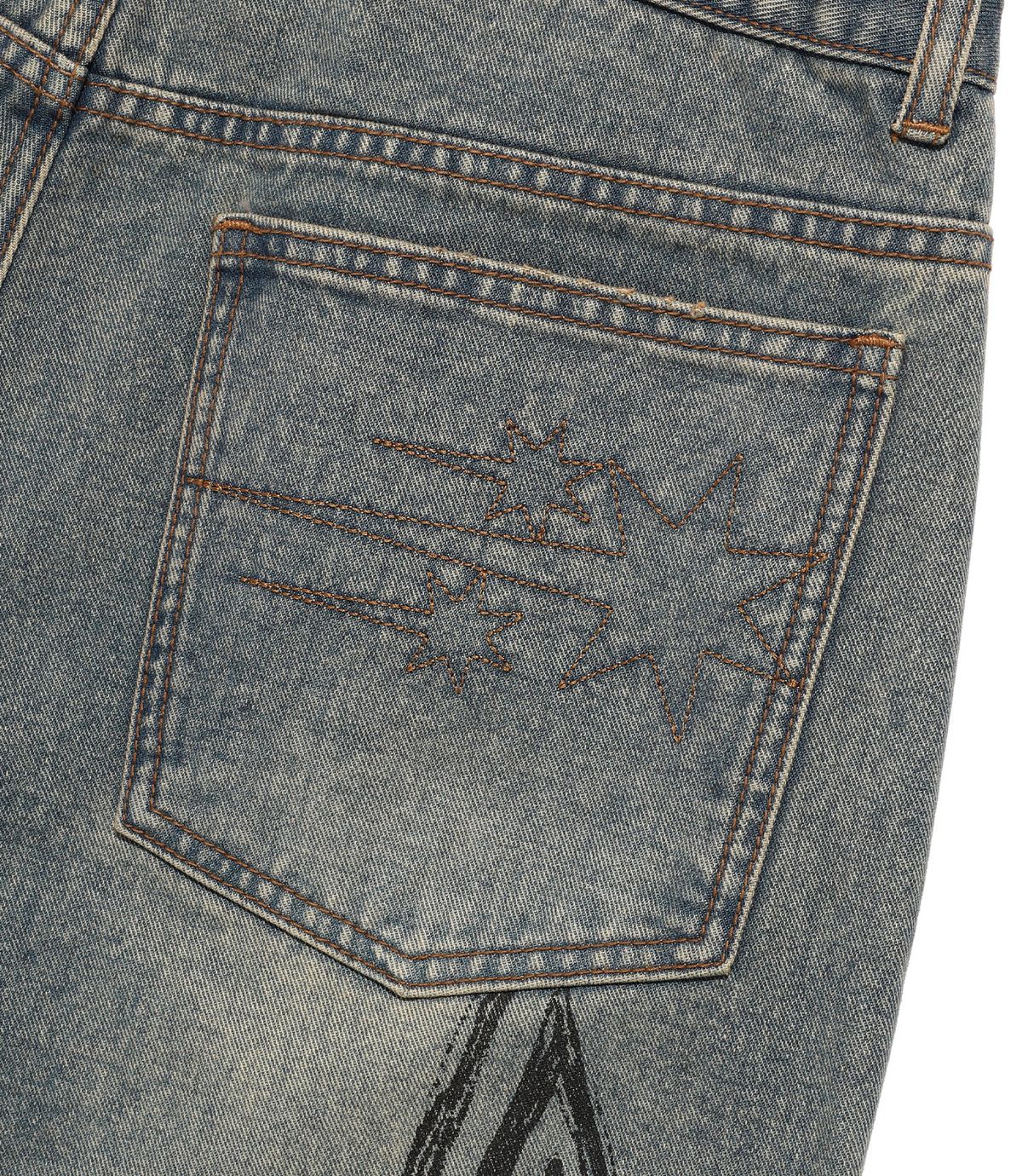 나이스고스트클럽(NICEGHOSTCLUB) DOODLE GRAPHIC WIDE JEANS_BLUE(NG2FFUD110A)