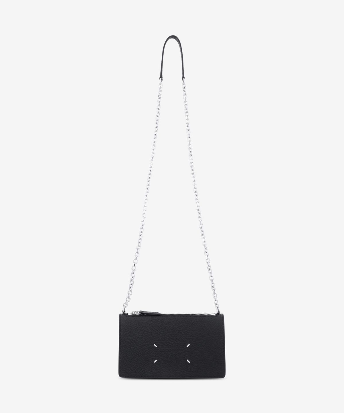 메종 마르지엘라(MAISON MARGIELA) 4 스티치 체인 지갑 - 블랙 / SA1VL0038P4455T8013