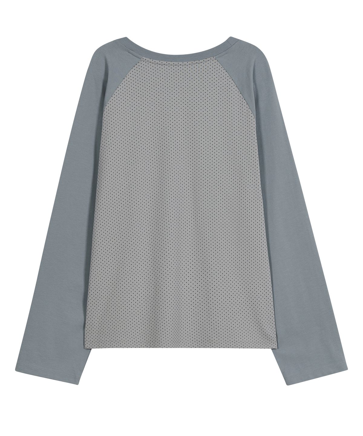 타입서비스(TYPESERVICE) Dotted Raglan Top [Blue]