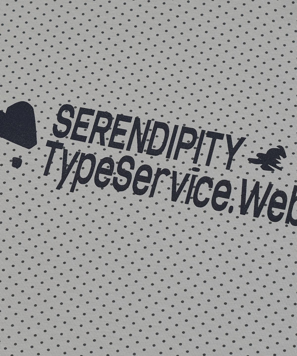 타입서비스(TYPESERVICE) Dotted Raglan Top [Blue]