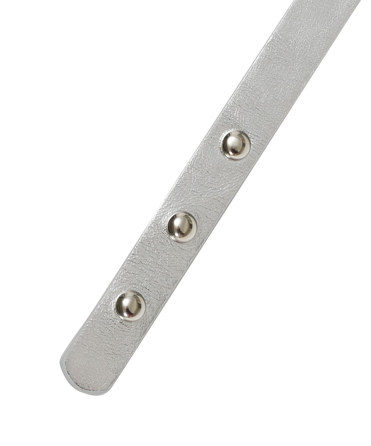 타입서비스(TYPESERVICE) Leather Rivet Belt [Silver]