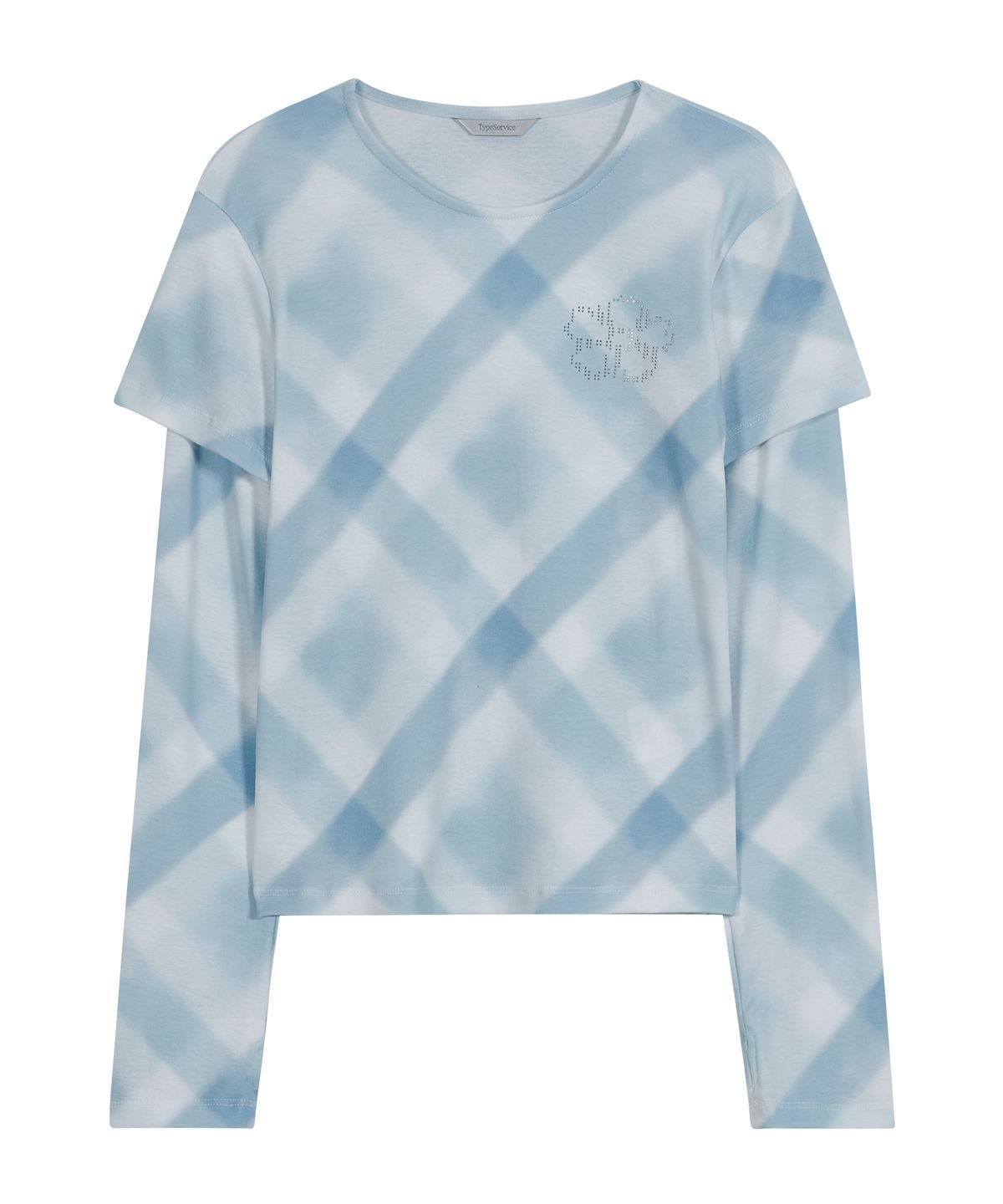 타입서비스(TYPESERVICE) Hotfix Layered Top [Sky Blue]