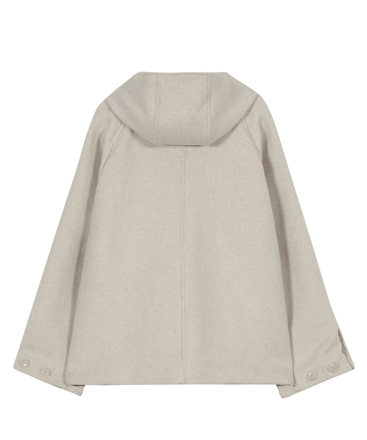 타입서비스(TYPESERVICE) Hooded Half Coat [Oatmeal]