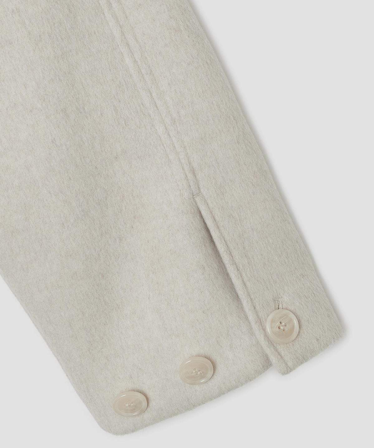 타입서비스(TYPESERVICE) Hooded Half Coat [Oatmeal]