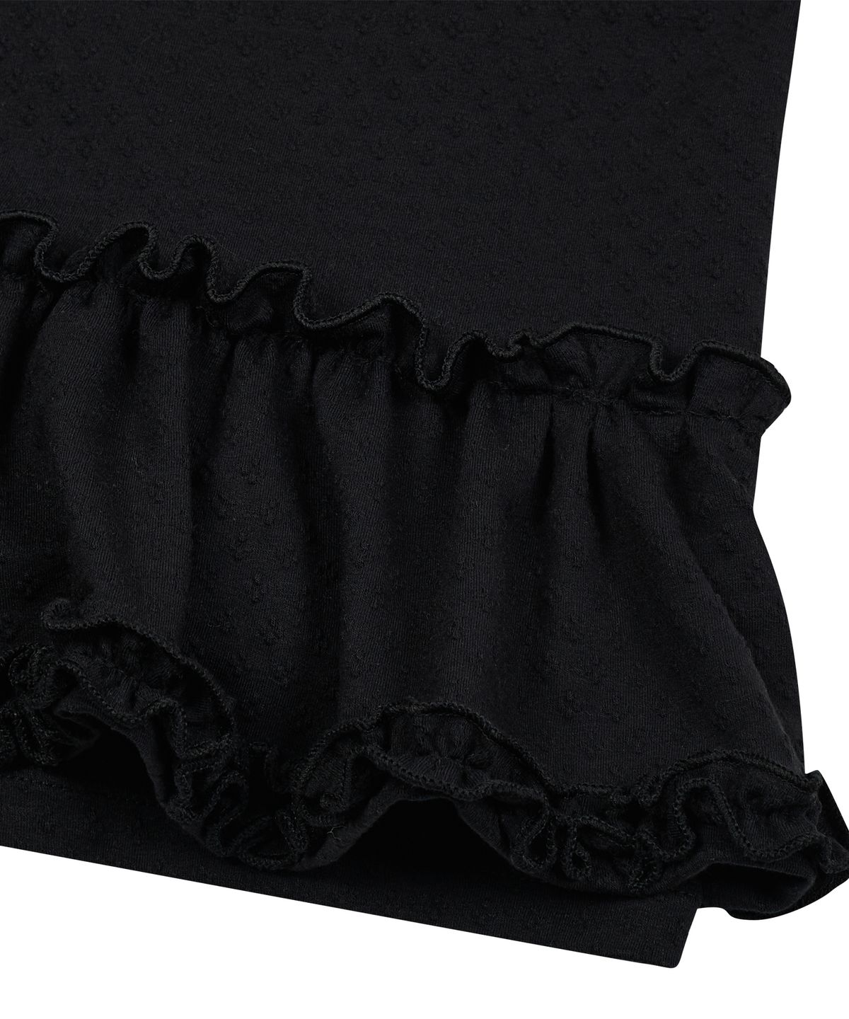 타입서비스(TYPESERVICE) Flared Ruffle Top [Black]