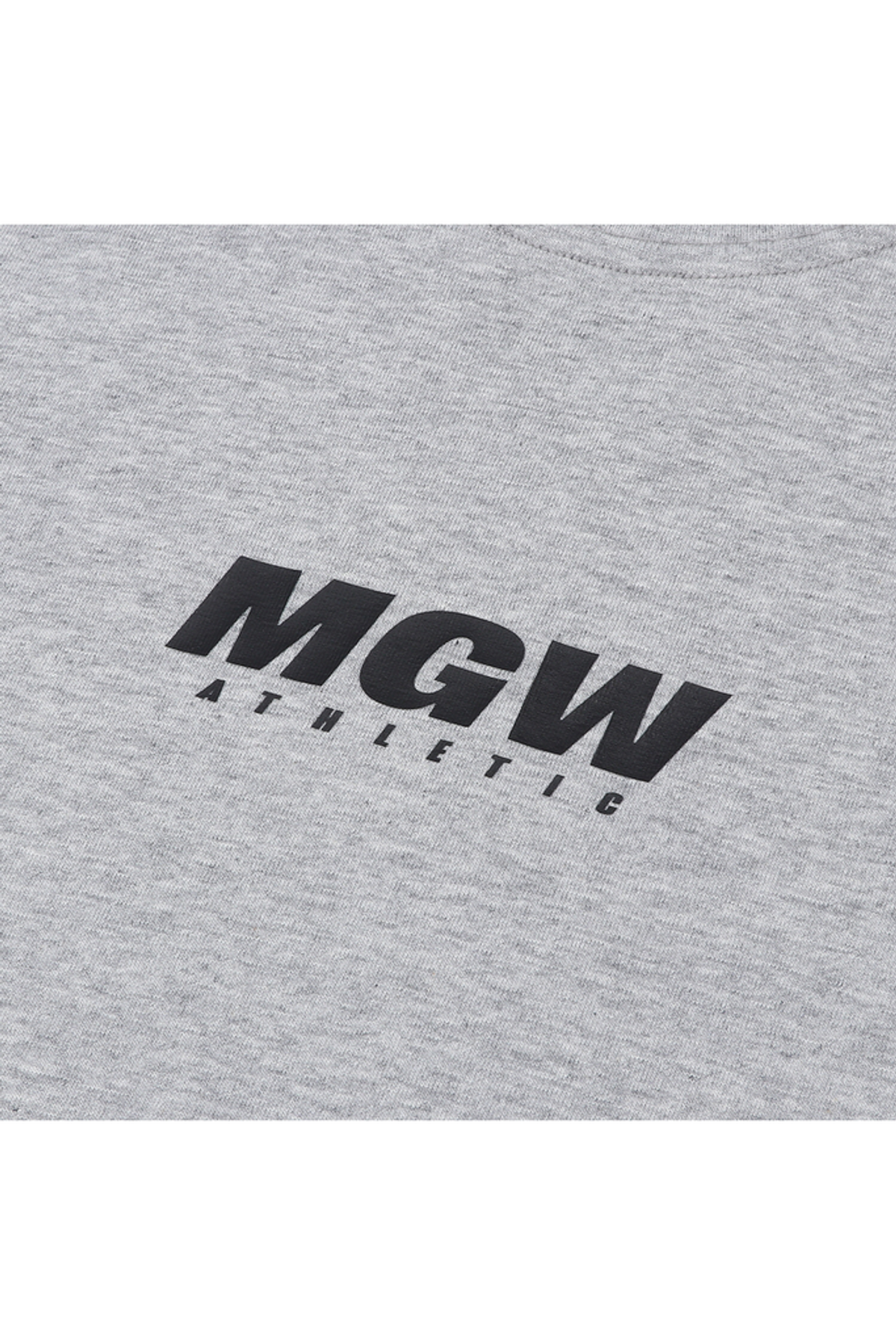 머스콜로(MUSCOLO) [MGW 스몰로고] 딥컷 나시 그레이 블랙